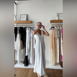 Bobbles & Lace White Dress